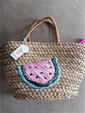 Mudpie Large Rafia Bag